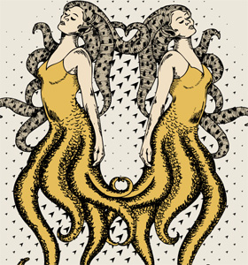 Mermaids Vector T-shirt Design