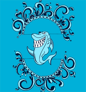 Shark T-shirt Design Vector